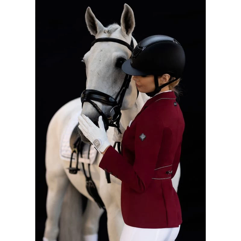 Fair Play Women's Beatrice Short Tail Coat - Burgundy - Image 2