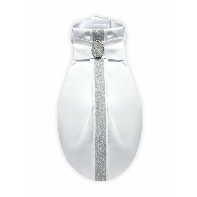 Fair Play Countess Ready Tied Stock Tie - White