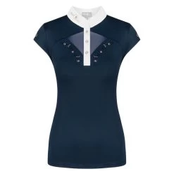Fair Play Women's Cathrine Rose Gold Sleeveless Competion Shirt - Navy