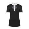 Fair Play Women's Cathrine Rose Gold Short Sleeve Competition Shirt - Black/White