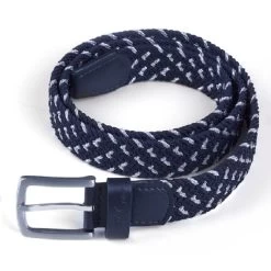 Fair Play Hill Braid Belt - Navy/Silver