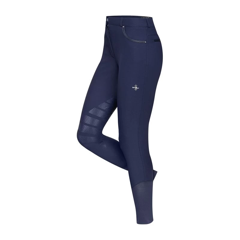 Fair Play Women's Jill 2.0 Knee Patch Breeches - Navy