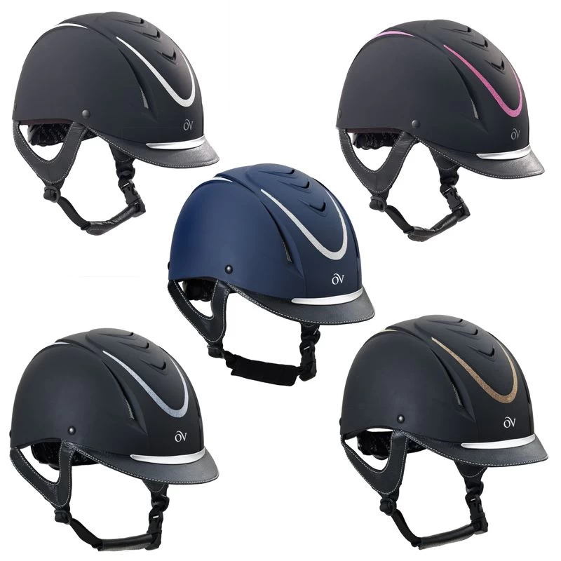 Ovation Z-6 Glitz Helmet - Black/Black/Blue - Image 2