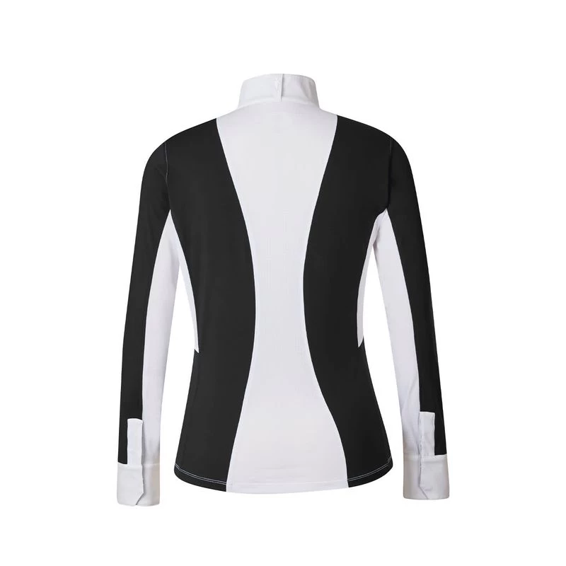 Kerrits Women's Affinity Long Sleeve Show Shirt - Black/Iron Bouquet - Image 2