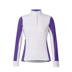 Kerrits Women's Affinity Long Sleeve Show Shirt - Iris/Iron Bouquet
