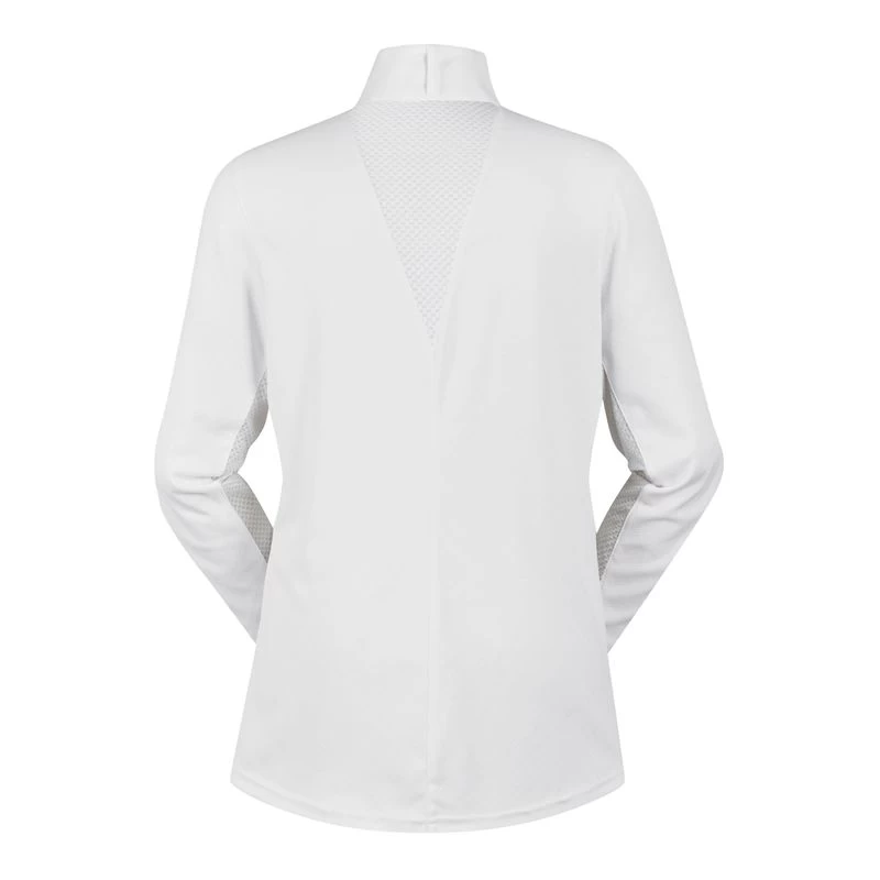 Kerrits Women's Encore Long Sleeve Show Shirt - White/Lucky Diamond - Image 2