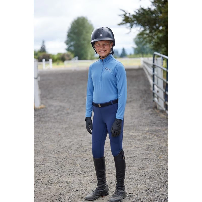 Kerrits Kids' Ice Fil Full Seat Tech Tights - Ink - Image 3