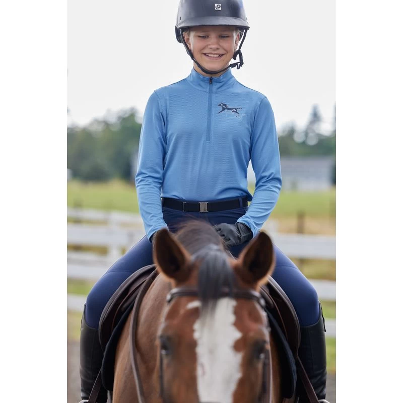 Kerrits Kids' Ice Fil Full Seat Tech Tights - Ink - Image 4