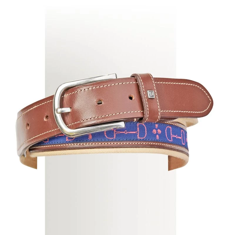 Romfh Women's Leather & Canvas Belt - Lilly Bits