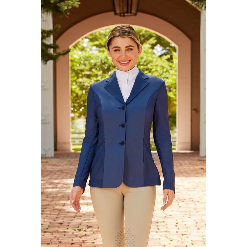 RJ Classics Women's Harmony Mesh Show Coat - Insignia Blue - Image 2