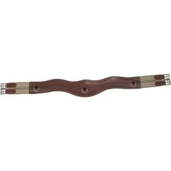 M. Toulouse Anatomic Shaped Padded Leather Girth - Cognac