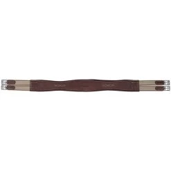 M. Toulouse Contour Shaped Padded Leather Girth - Chocolate