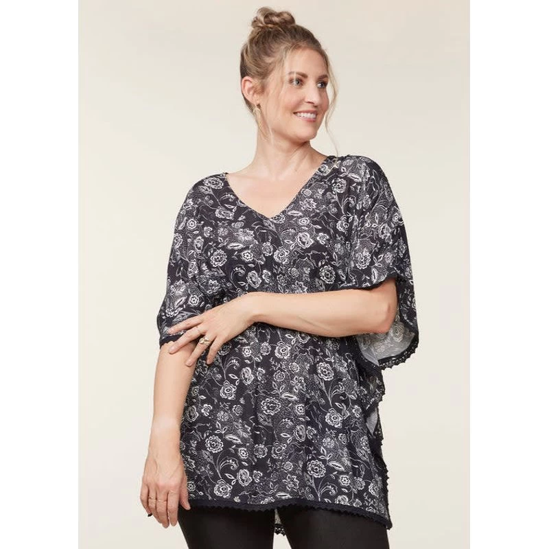 EQL Women's Daydream Gauze Tunic - Black Eq Lace - Image 3