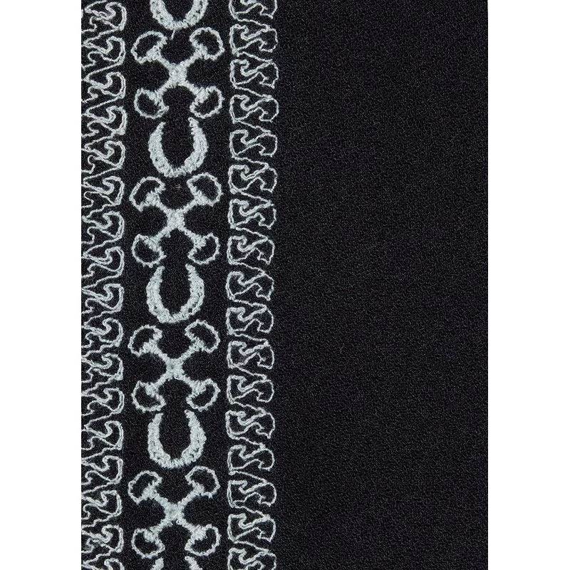 EQL Women's Embroidered EQ Stripe Top - Black - Image 5