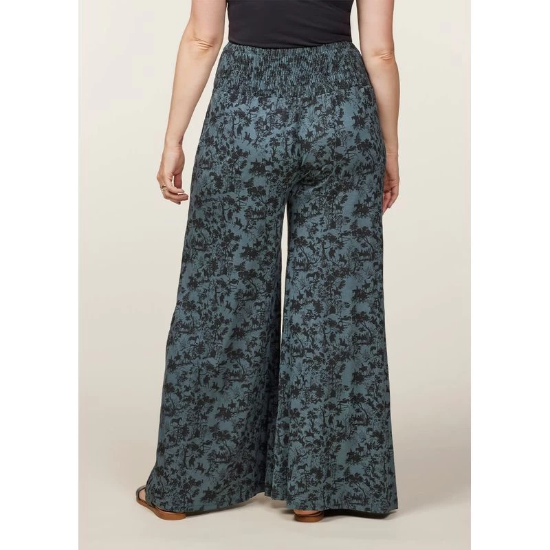 EQL Women's Soft Sweep Wide Leg Print Pant - Bluegrass Countryside - Image 4
