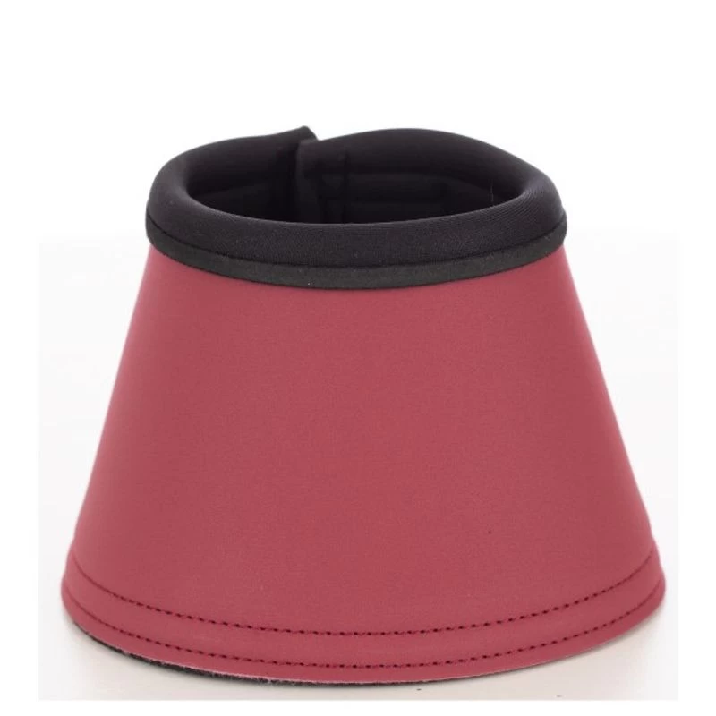 Horze Noir Neoprene-Lined Bell Boots - Rhubarb Dark Red - Image 2