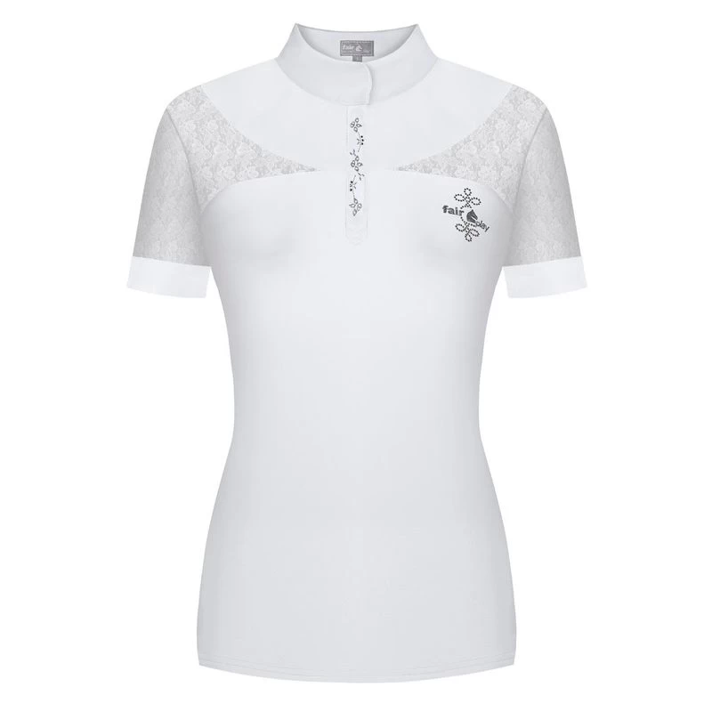 Fair Play Women's Alexis Short Sleeve Competition Shirt - White