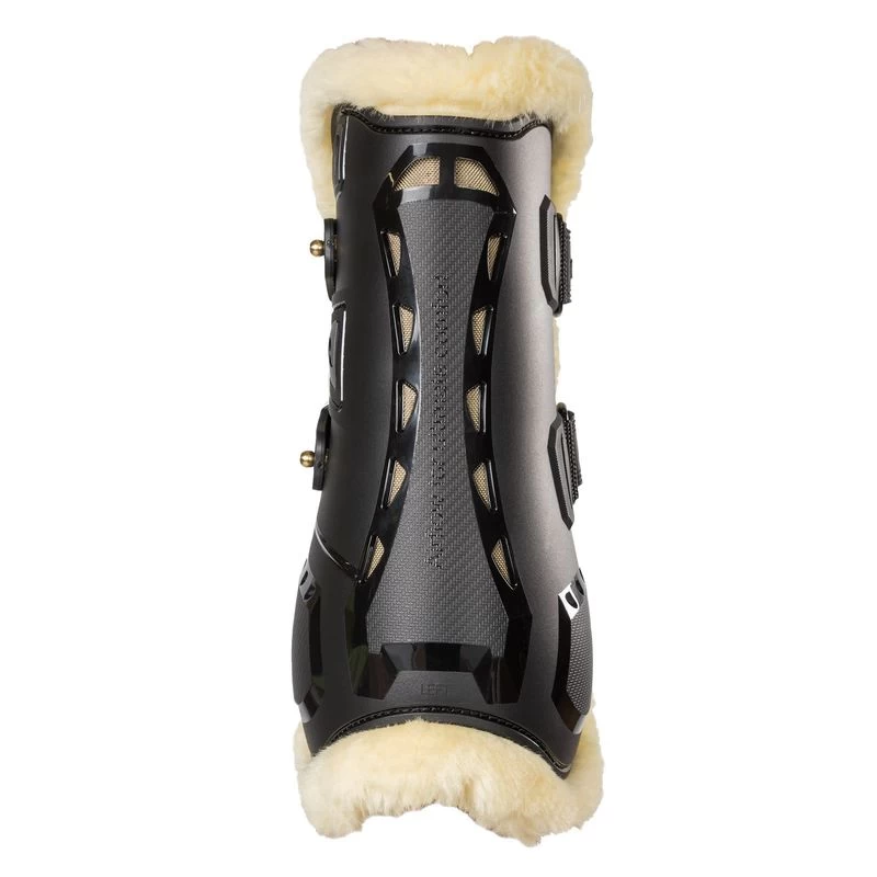 Back On Track Airflow Tendon Boots W/Faux Fur - Black - Image 3