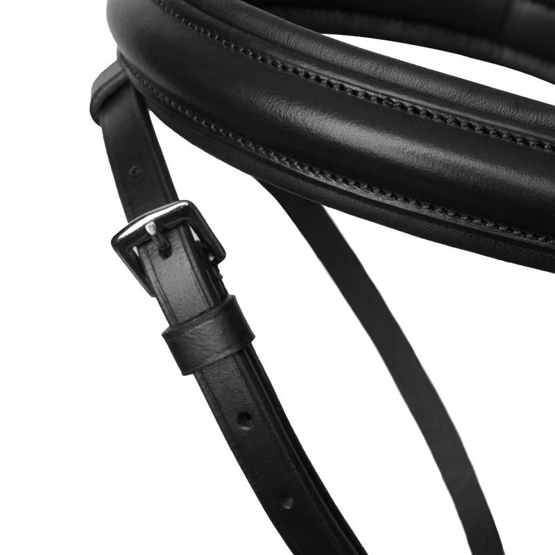 Horze Safari Bridle W/Curved Clincher Browband - Black - Image 2