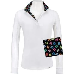 RJ Classics Kids' Maddie Jr 37.5 Show Shirt - White/Flip Flops