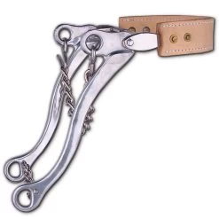 Toklat Hackamore W/Flat Leather Noseband - Aluminum