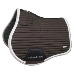 Fair Play Quartz Ceramic Jump Saddle Pad - Taupe Grey