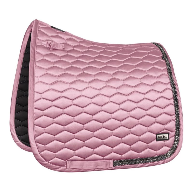 Fair Play Hexagon Arrow Dressage Saddle Pad - Dusty Pink