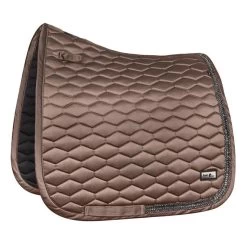 Fair Play Hexagon Arrow Dressage Saddle Pad - Taupe Grey