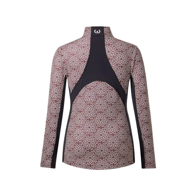 Kerrits Women's Rail Side Quarter Zip Tech Top - Sangria Starlight - Image 2