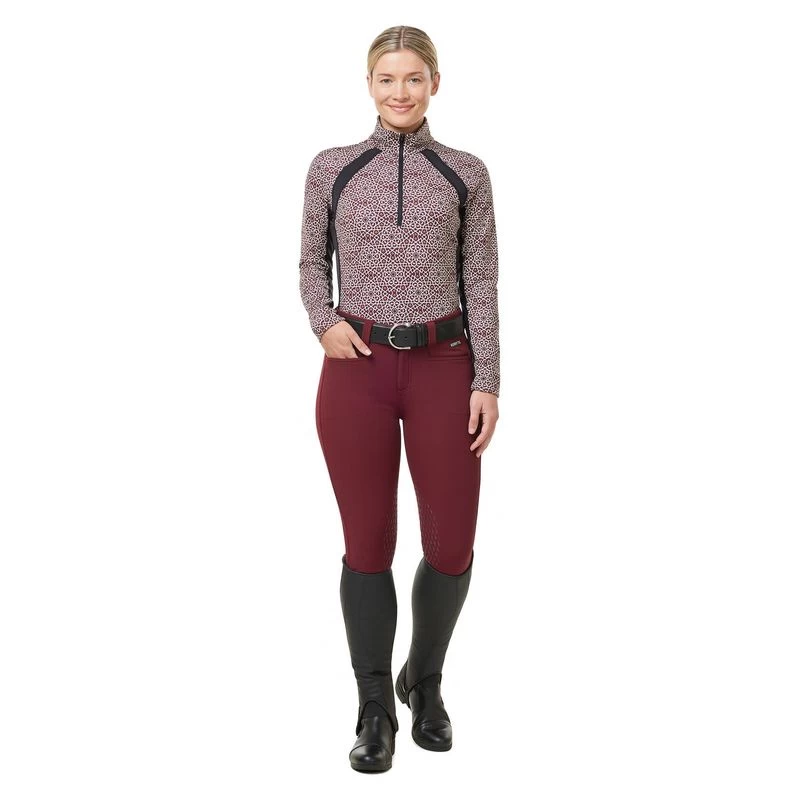 Kerrits Women's Rail Side Quarter Zip Tech Top - Sangria Starlight - Image 5
