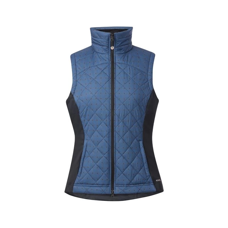 Kerrits Women's Full Motion Quilted Vest - Lake Herringbone Plaid