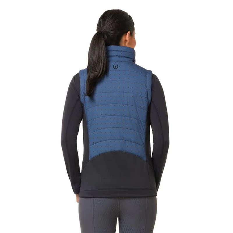 Kerrits Women's Full Motion Quilted Vest - Lake Herringbone Plaid - Image 3