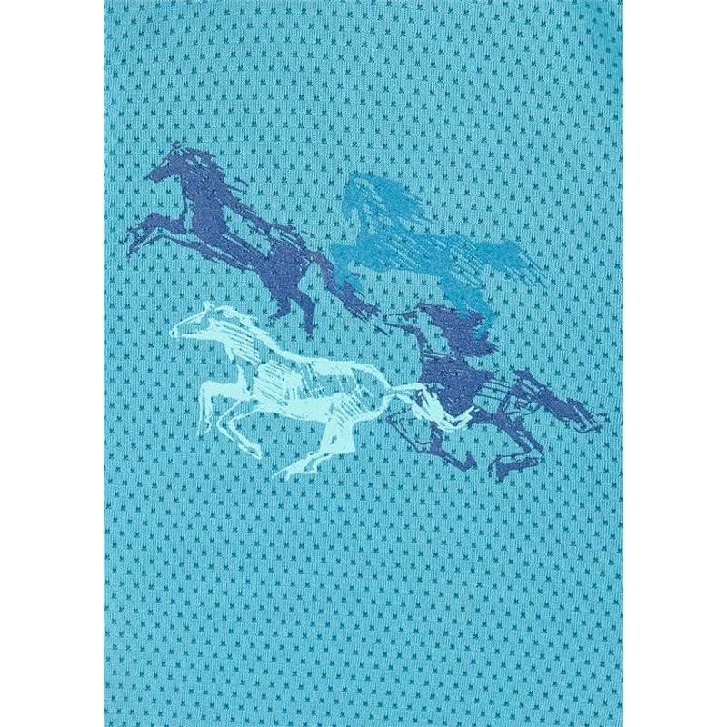 Kerrits Kids' Keystone Ice Fil Long Sleeve Shirt - Peacock - Image 2