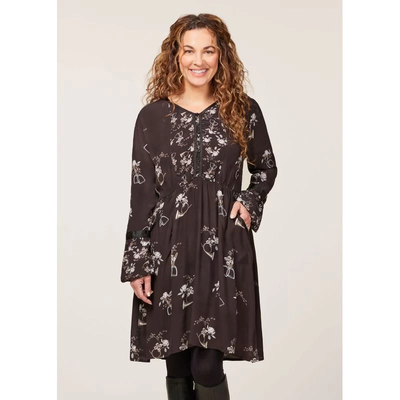 EQL Women's Gwenyth Ecovero Tunic Dress - Java Hunt Field Floral - Image 2