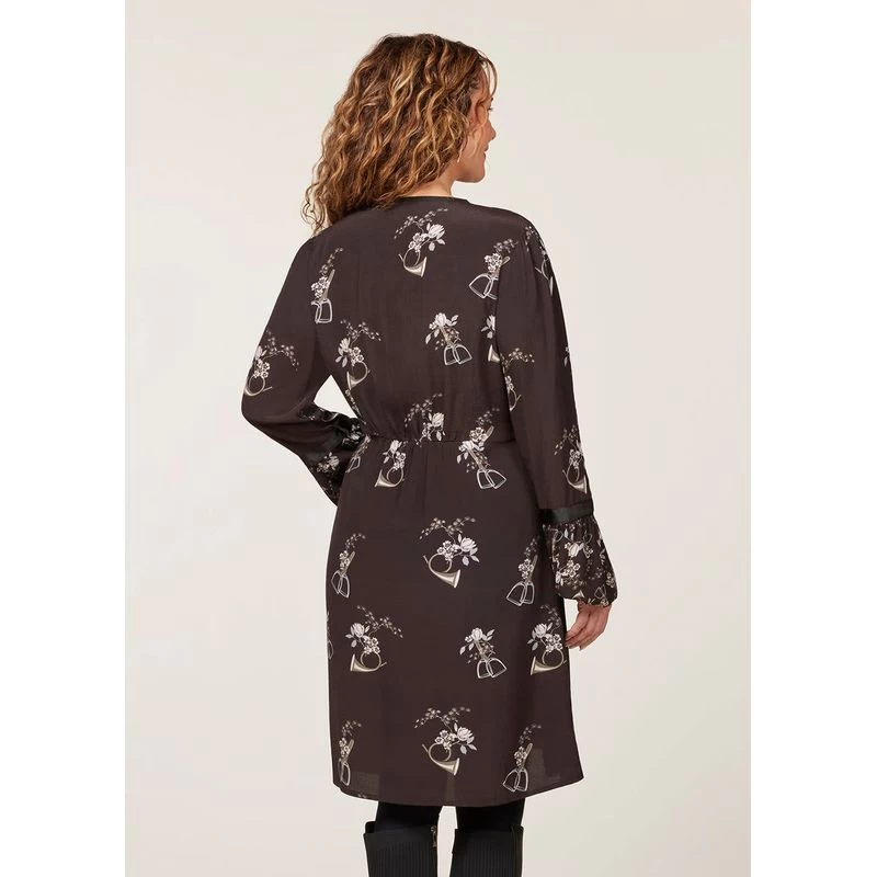 EQL Women's Gwenyth Ecovero Tunic Dress - Java Hunt Field Floral - Image 4