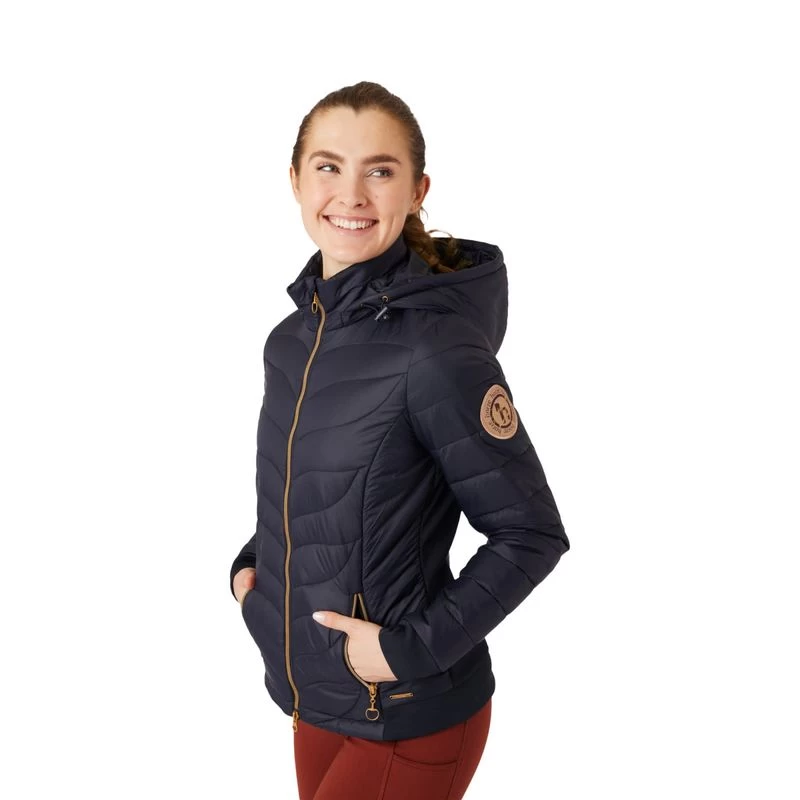 Horze Women's Shannon Light Padded Jacket - Dark Navy - Image 2