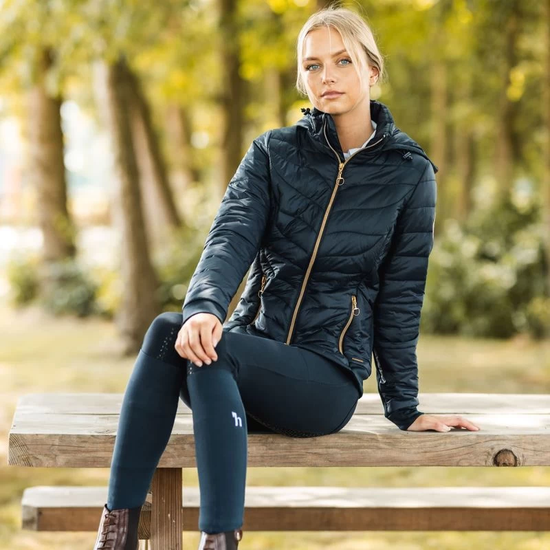 Horze Women's Shannon Light Padded Jacket - Dark Navy - Image 5