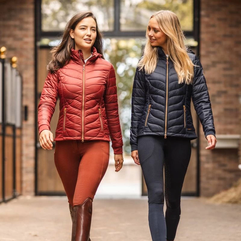 Horze Women's Shannon Light Padded Jacket - Dark Navy - Image 6