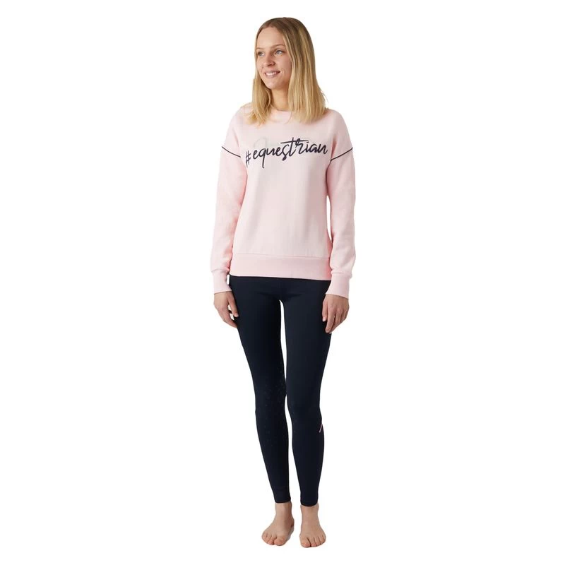 Horze Kids' Ashlyn Crew Neck Sweater - Mauve Chalk - Image 2