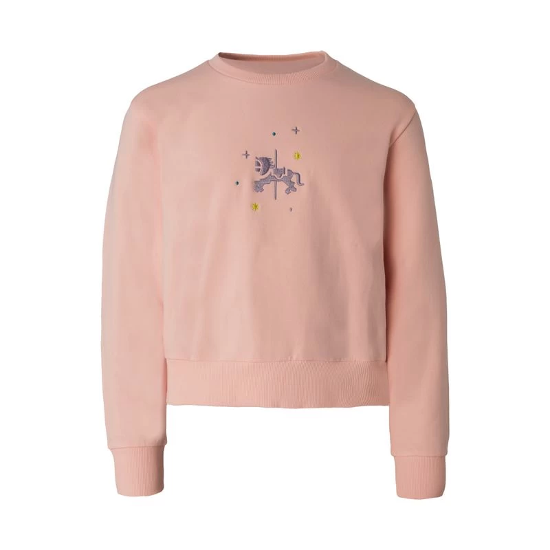 Horze Kids' Emmalyn Crew Neck Sweater - Pink Salt