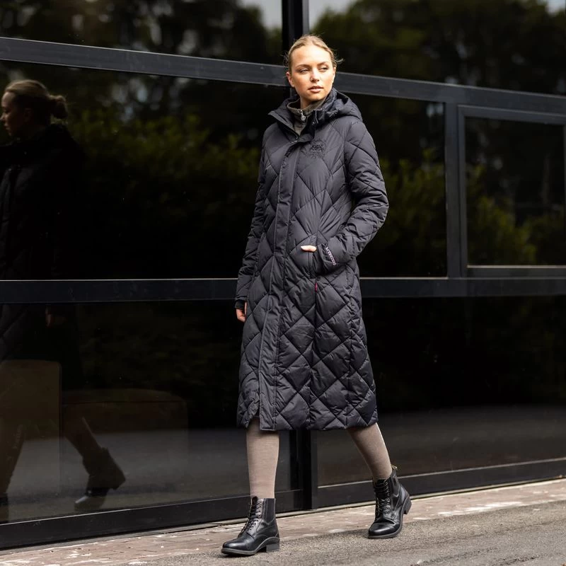 B Vertigo Women's Gem Insulated Long Riding Jacket - Anthracite - Image 3