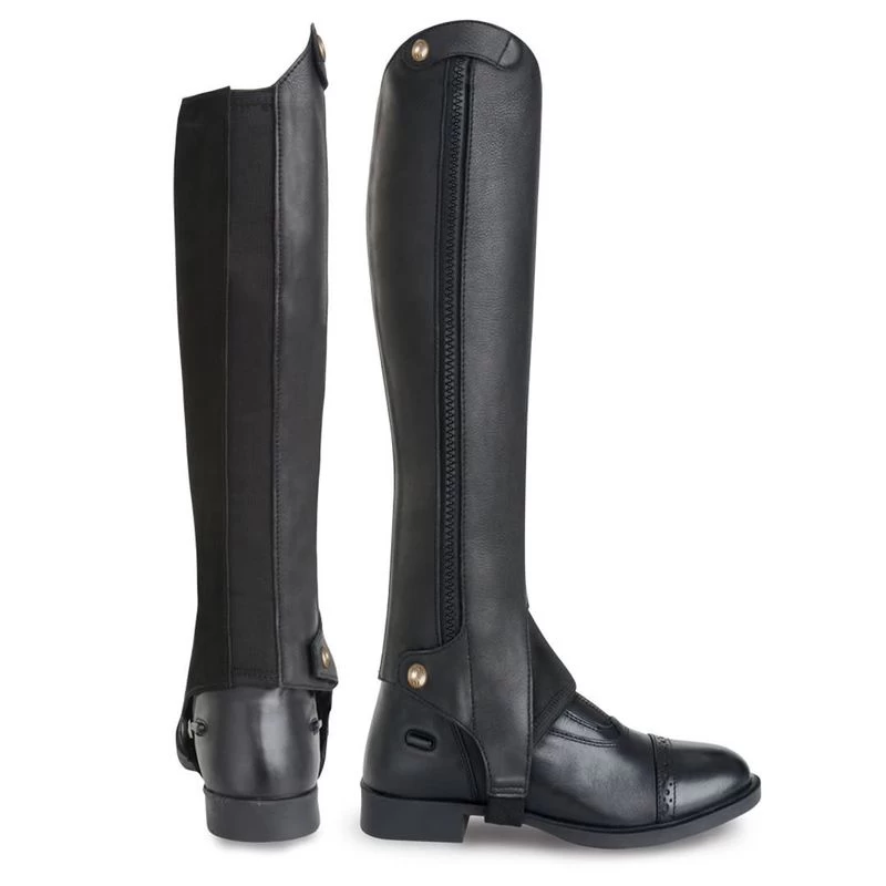 Tredstep Liberty Side Zip Half Chaps - Black